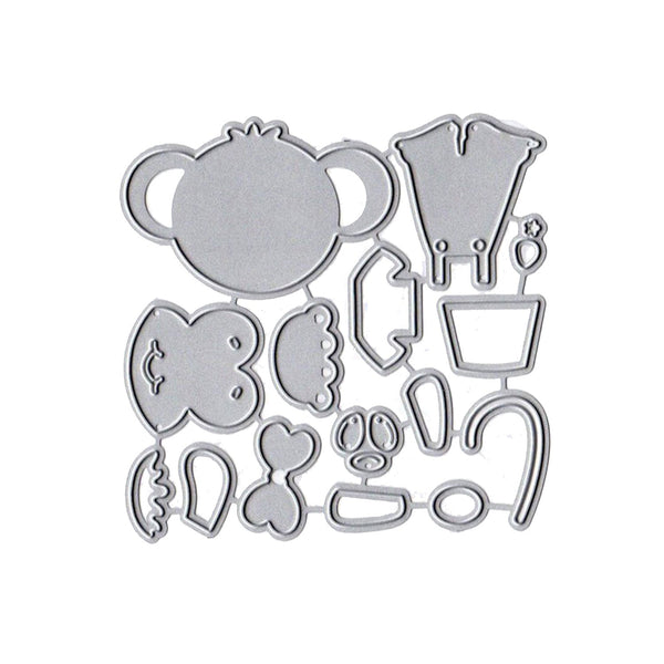 Poppy Crafts Cutting Dies #687 - Miss Monkey*