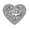 Poppy Crafts Cutting Dies #748 - With Love Decorative Heart