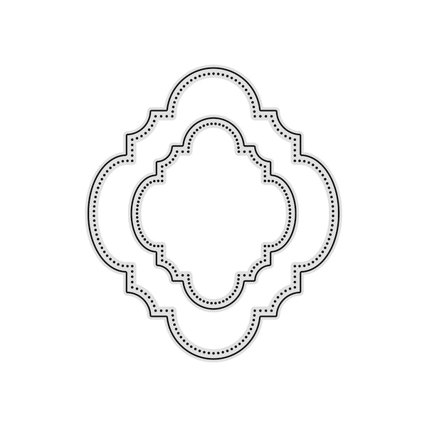 Poppy Crafts Cutting Dies #836 - Nesting Dies - Unique Frame #2