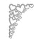 Poppy Crafts Cutting Dies #838 - Love Heart Corner