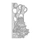 Poppy Crafts Cutting Dies #841 - Happy Birthday To You Panel