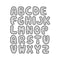 Poppy Crafts Cutting Dies #846 - Stitched Balloon Alphabet