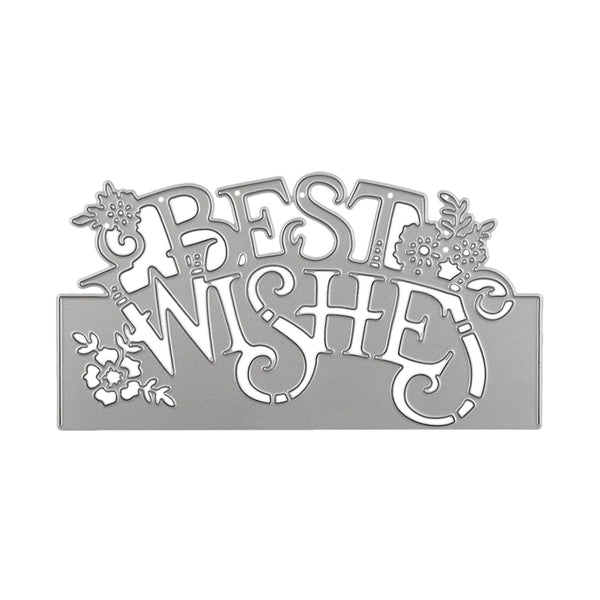 Poppy Crafts Cutting Dies #855 - Best Wishes