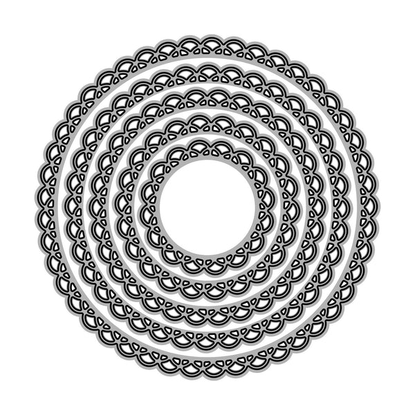 Poppy Crafts Cutting Dies #862 - Nesting Dies - Doily Circles #2