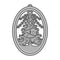 Poppy Crafts Cutting Dies #887 - Christmas Collection - Tree Bauble