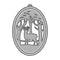 Poppy Crafts Cutting Dies #888 - Christmas Collection - Deer Bauble*