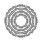 Poppy Crafts Cutting Dies #957 - Nesting Dies - Stitched Circle Zig Zag