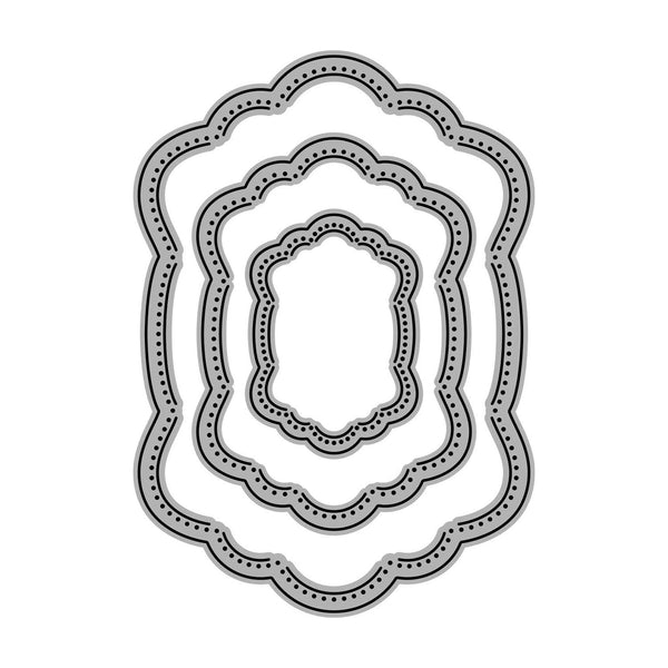 Poppy Crafts Cutting Dies #966 - Nesting Dies - Dotted Clouds