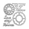 Poppy Crafts Cutting Dies #974 - Time For Happiness Clocks