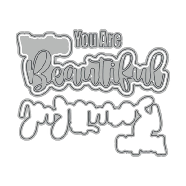 Poppy Crafts Cutting Dies #983 - You Are Beautiful