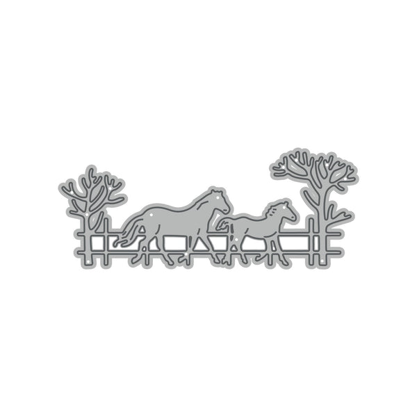 Poppy Crafts Cutting Dies #996 - Horse Land