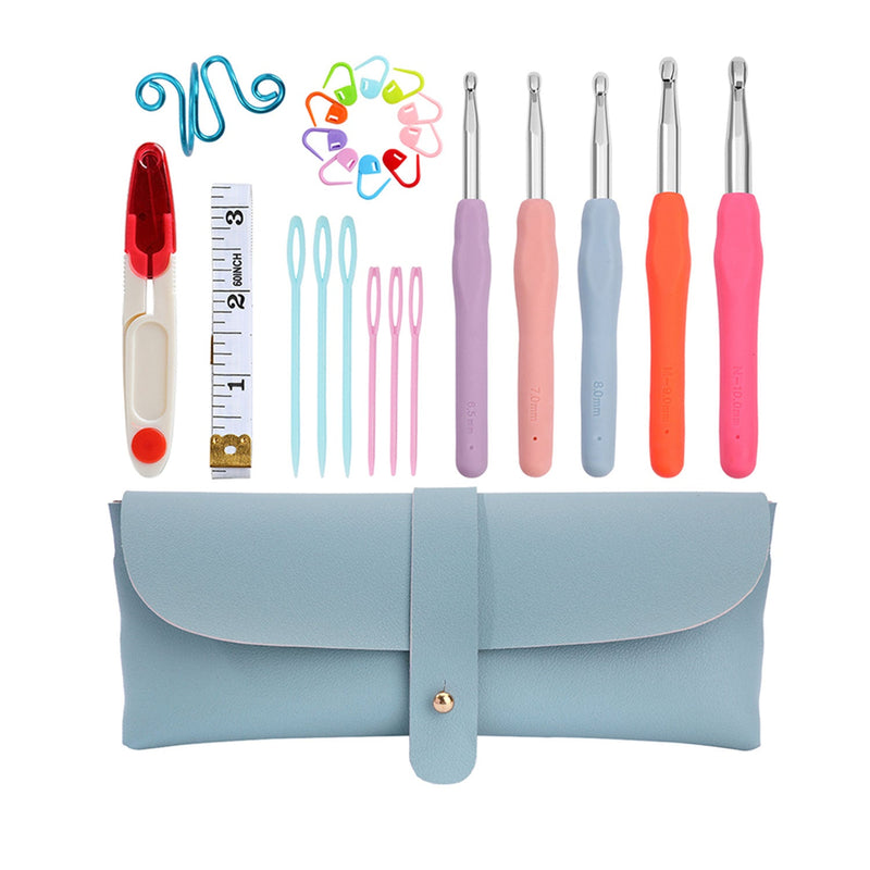 Poppy Crafts Crochet Hook Set & Accessories - Pastel Blue*