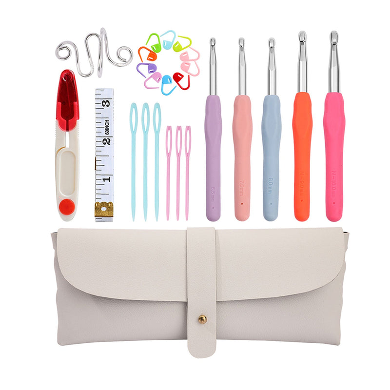 Poppy Crafts Crochet Hook Set & Accessories - Pastel Beige*