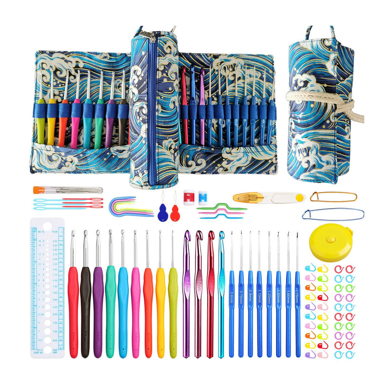 Poppy Crafts Crochet Hook Set & Accessories - Waves