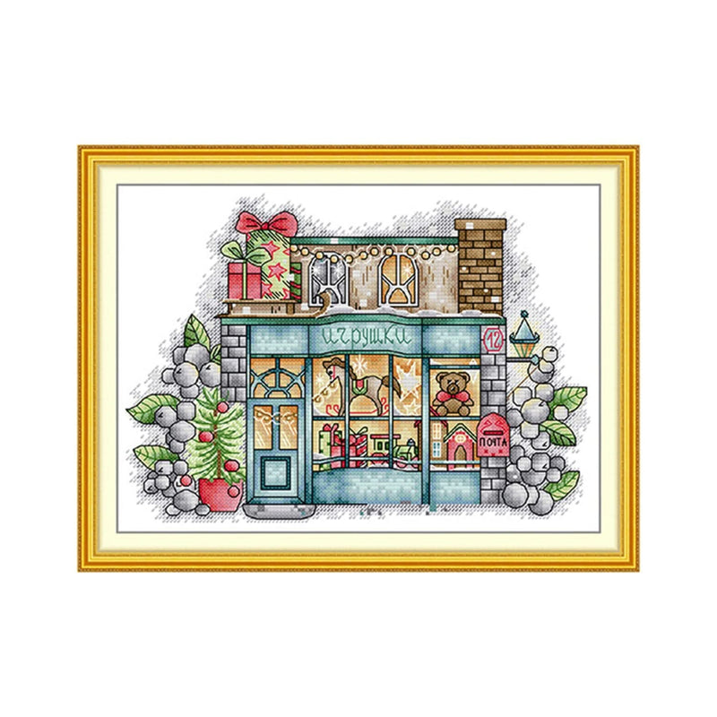 Poppy Crafts Christmas Cross-Stitch Kit