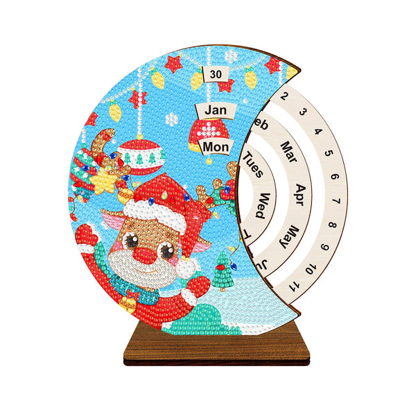 Poppy Crafts Diamond Art Calendar Kit #11 - Chrsitmas Collection - Sweet Reindeer