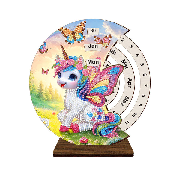 Poppy Crafts Diamond Art Calendar Kit #18 - Rainbow Unicorn