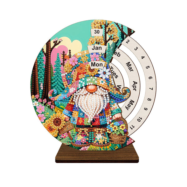 Poppy Crafts Diamond Art Calendar Kit #20 - Patchwork Gnome