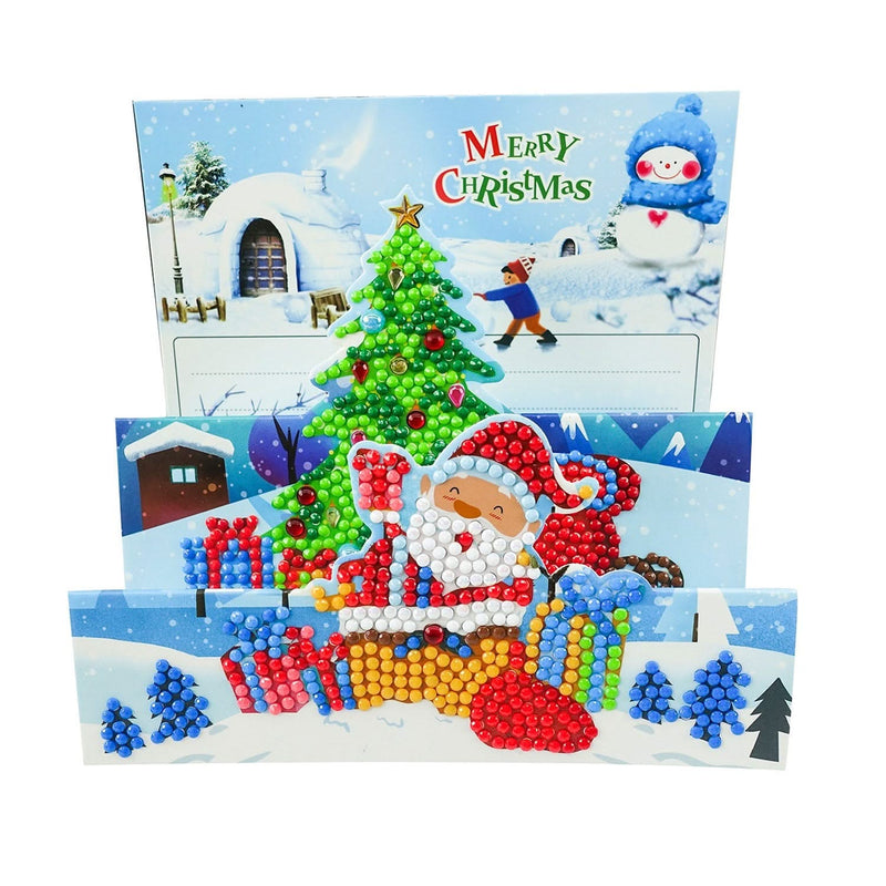 Poppy Crafts Diamond Art 3D Christmas Greeting Card