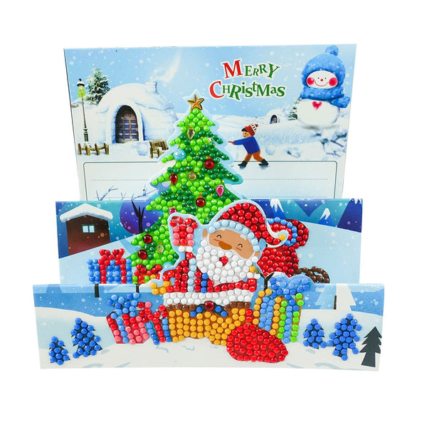 Poppy Crafts Diamond Art 3D Christmas Greeting Card #6*