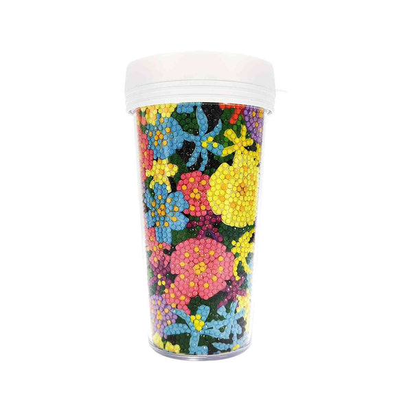 Poppy Crafts Diamond Art Tumbler Kit #5 - Flowers*