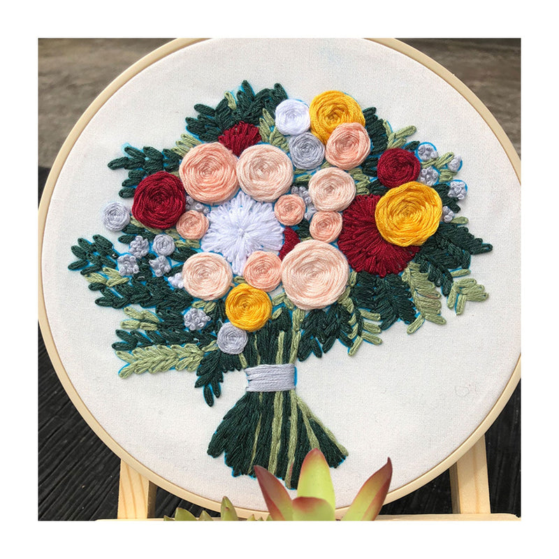 Poppy Crafts Embroidery Kit #71 - Flower Bouquet #3*