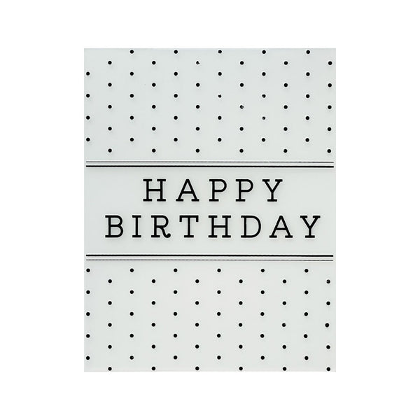 Poppy Crafts Embossing Folder #317 - Happy Birthday