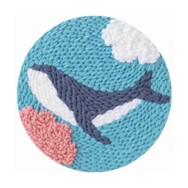 Poppy Crafts Punch Needle Kit #10 - Whale