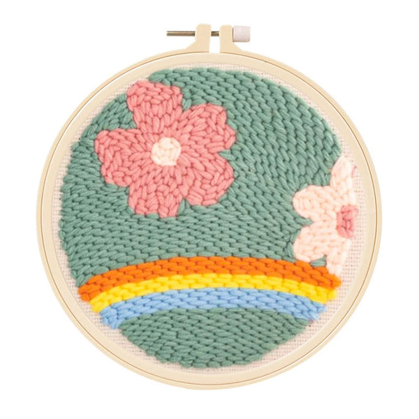 Poppy Crafts Punch Needle Kit #18 - Rainbow Garden