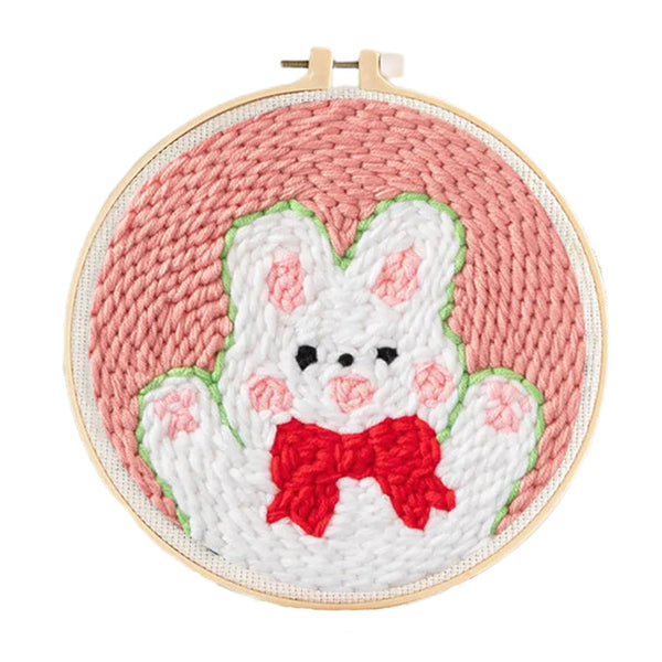 Poppy Crafts Punch Needle Kit #9 - Happy Bunny