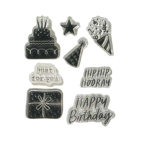 Poppy Crafts Clear Stamps #383 - Hip Hip Hooray