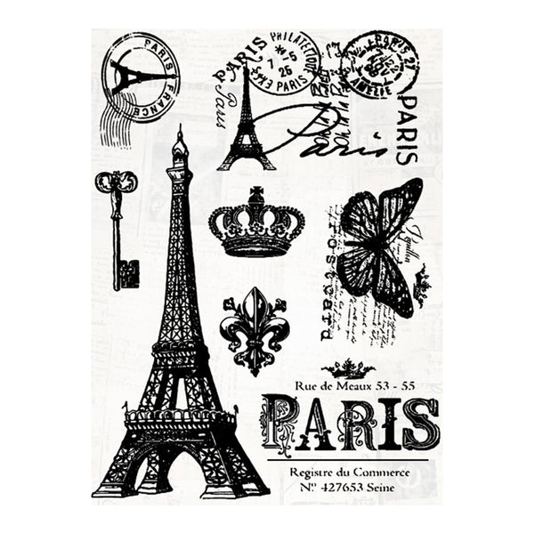 Poppy Crafts Clear Stamps #387 - Paris