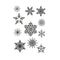 Poppy Crafts Clear Stamps #460 - Christmas Collection - Snowflakes*