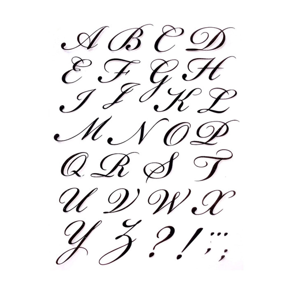 Poppy Crafts Clear Stamps #475 - Cursive Alphabet – CraftOnline