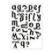 Poppy Crafts Cutting Dies & Stamp Set #101 - Alpha #1