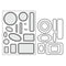 Poppy Crafts Cutting Dies & Stamp Set #143 - Large Labels