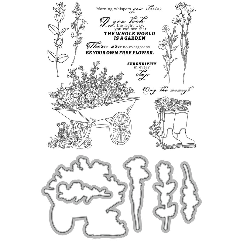 Poppy Crafts Cutting Dies & Stamp Set