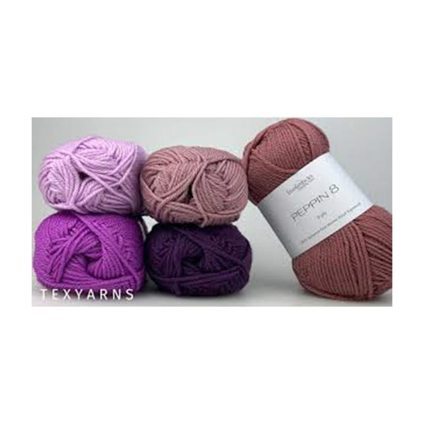 Fiddlesticks Peppin 8ply Fine Merino Wool 50g - Rock