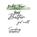 Picket Fence Studios Get Well Soon Word Die Set*