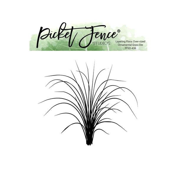 Picket Fence Studios Layering Flora: Over-sized Ornamental Grass Die
