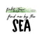 Picket Fence Studios Find Me by the Sea Word Die Set