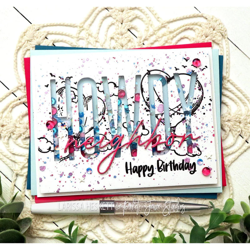 Picket Fence Studios Clear Stamp Set - Hot Air Balloons Sighting