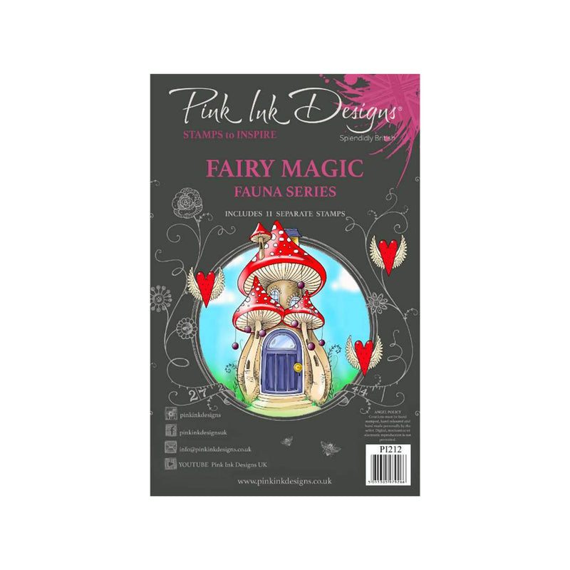 Pink Ink Designs Clear Stamp - Fairy Magic 6" x 8"*