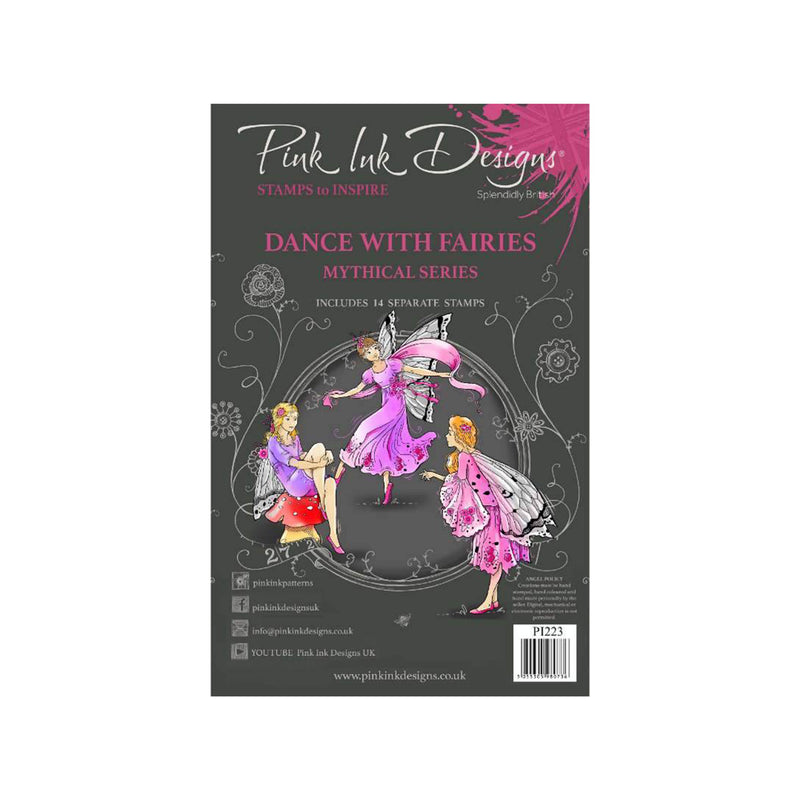 Pink Ink Designs Clear Stamp - Dance With Fairies 6" x 8"*