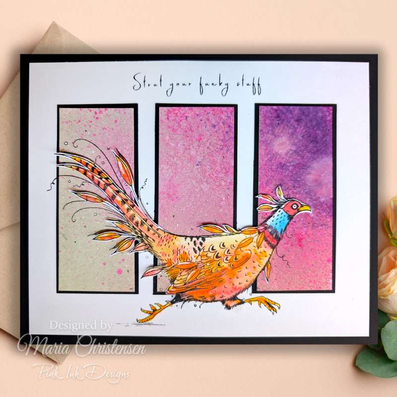 Pink Ink Designs 6"x 8" Clear Stamp Set - Wing Series - Johnny Dash*