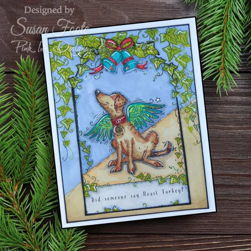 Pink Ink Designs 6"x 8" Clear Stamp Set - Christmas Series - O Howly Night*