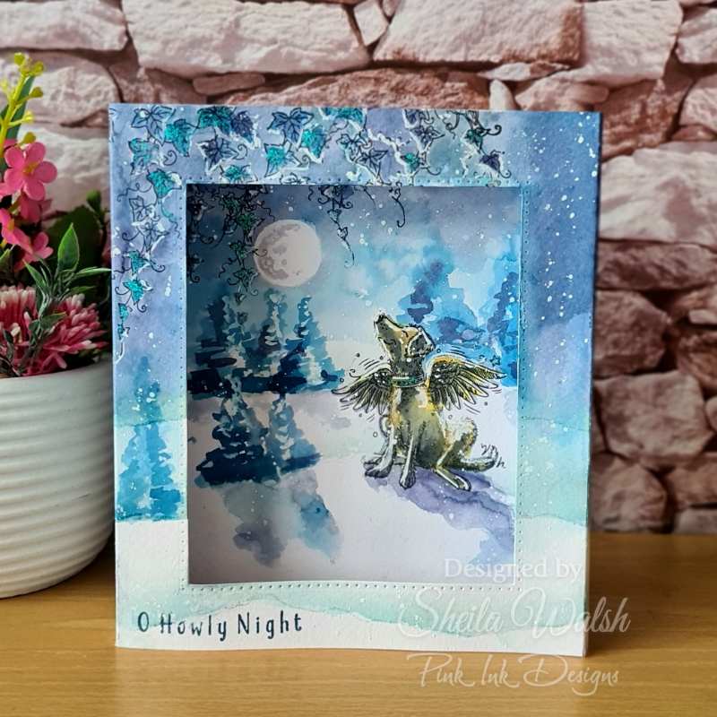 Pink Ink Designs 6"x 8" Clear Stamp Set - Christmas Series - O Howly Night*