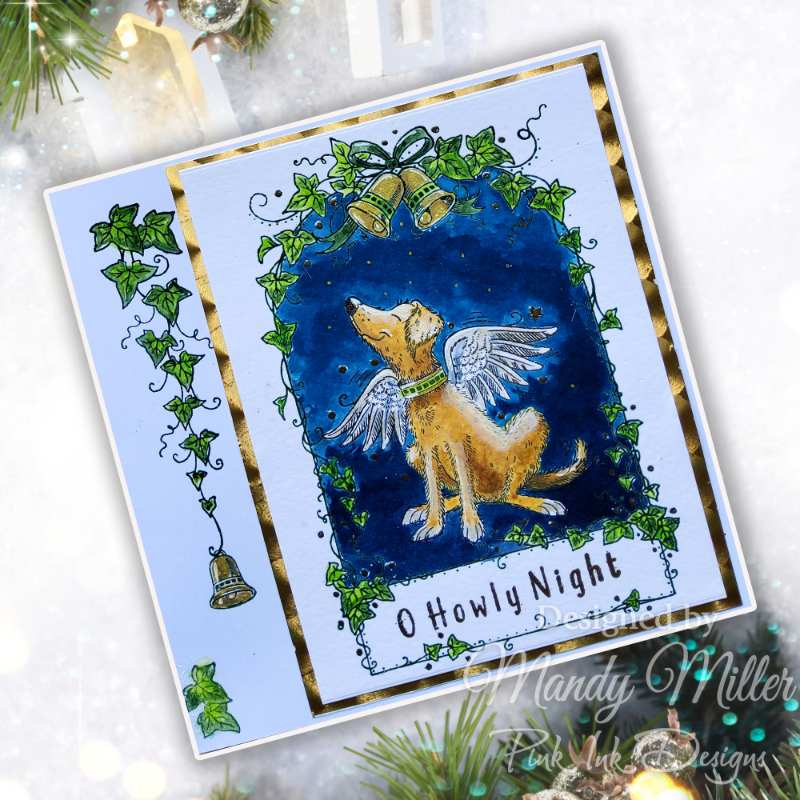 Pink Ink Designs 6"x 8" Clear Stamp Set - Christmas Series - O Howly Night*