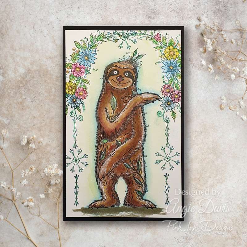 Pink Ink Designs 6"x 8" Clear Stamp Set - Fauna Series - Serial Chiller*
