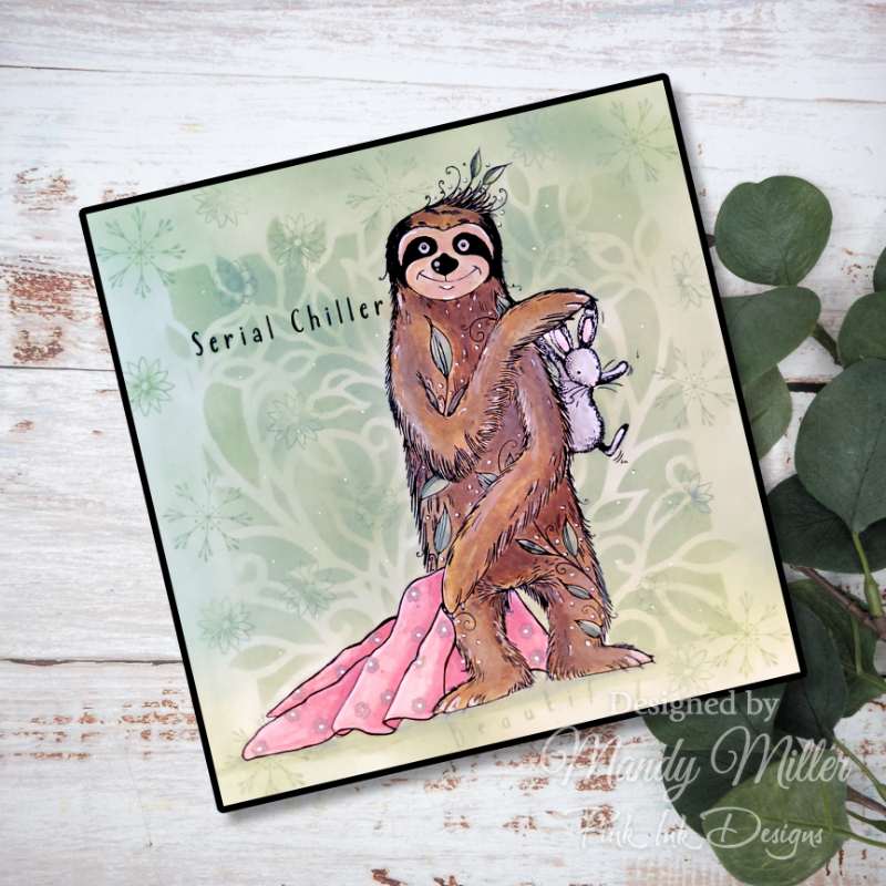 Pink Ink Designs 6"x 8" Clear Stamp Set - Fauna Series - Serial Chiller*